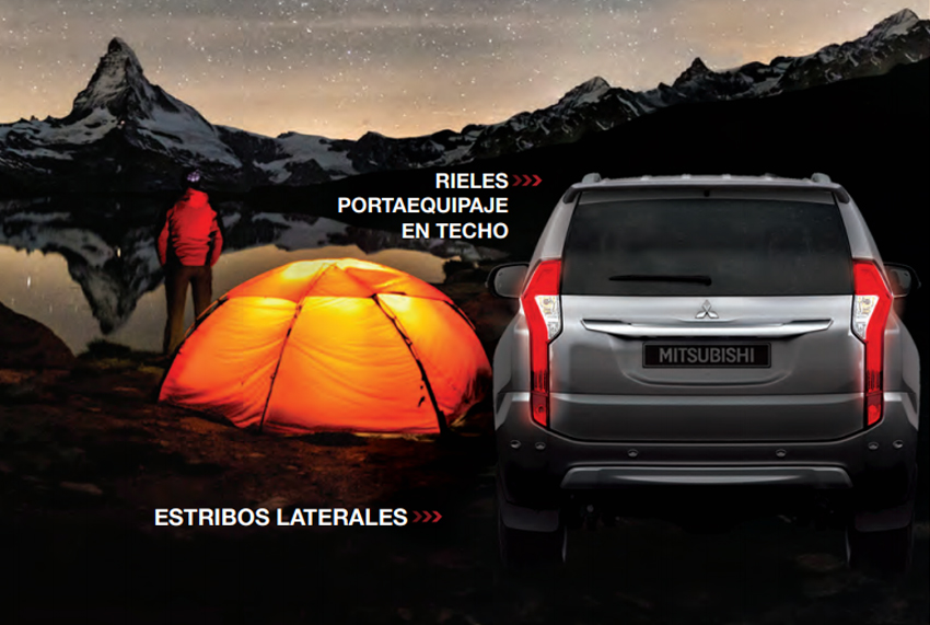 Mitsubishi Montero 2019 detalle posterior