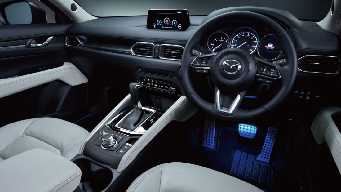 Mazda CX 7 подсветка салона