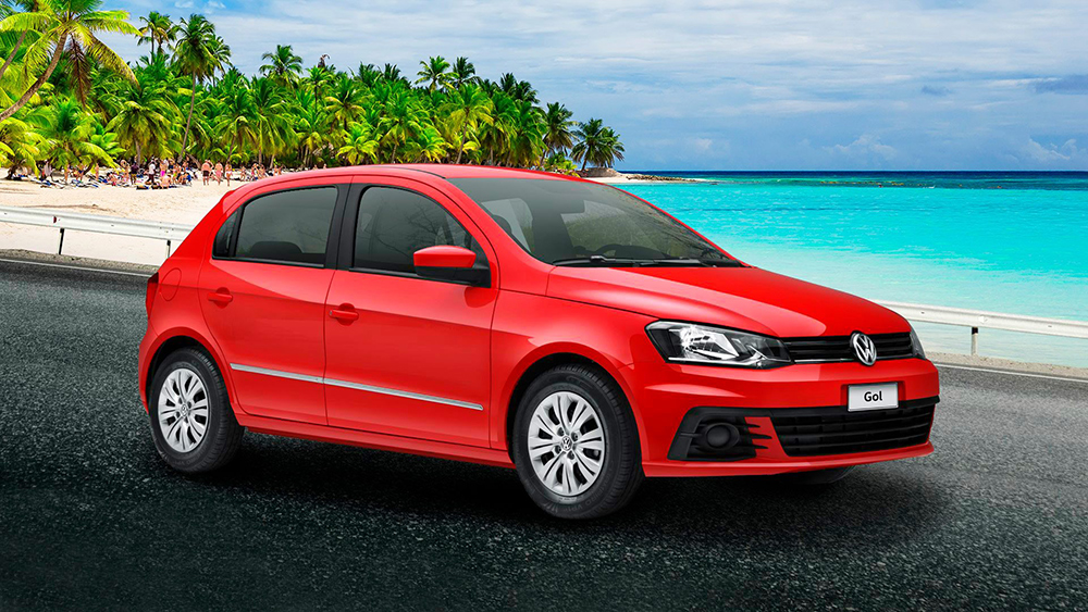 Volkswagen Gol 2019 color rojo en México Trendline