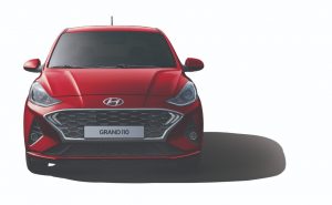 Hyundai Grand i10 2021 Frente renovado con cofre y parrilla