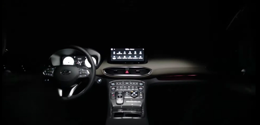 Hyundai Santa Fe 2022 para México - interior pantalla touch