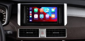 Mitsubishi Xpander Cross 2022 en México interior pantalla touch con Apple Car Play y Android Auto