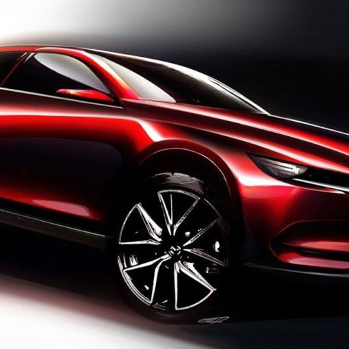 Mazda boceto sketch de nueva SUV CX-50 2022