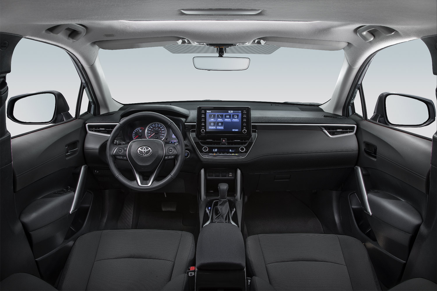 Toyota Corolla Cross en México - interior, pantalla, asientos, volante y palanca