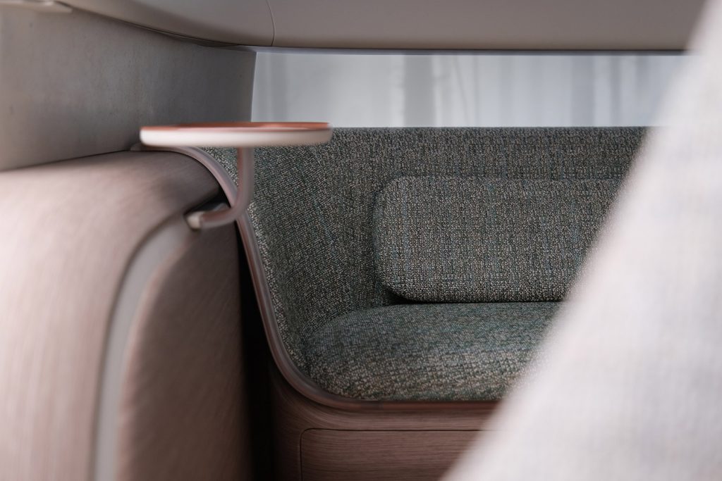 Hyundai SEVEN SUV eléctrico concepto - asientos interiores de tela