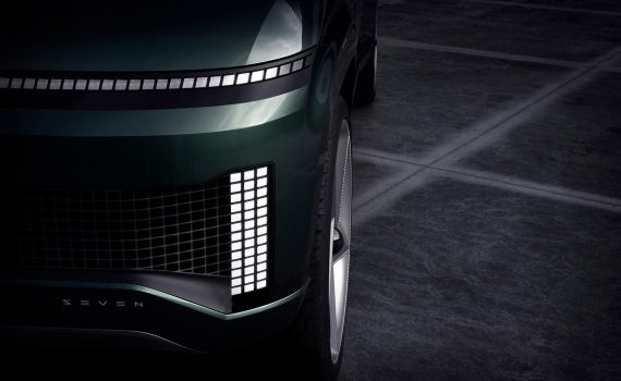 Hyundai SEVEN SUV eléctrico concepto - diseño exterior faros delanteros LED