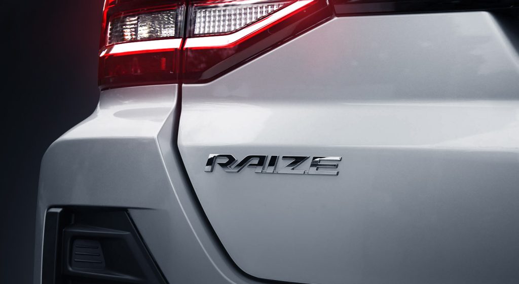 Toyota Raize 2022 en México posterior logotipo