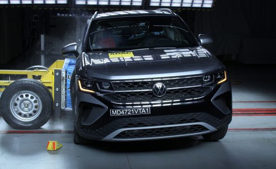 Volkswagen Taos, en impacto lateral en Latin NCAP 2021 con cinco estrellas - hecho en México y Argentina