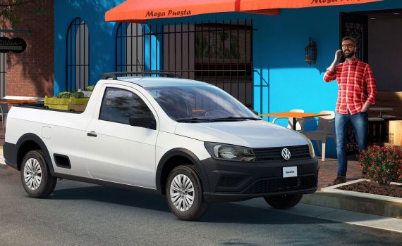 Volkswagen Saveiro 2022 en México color blanco