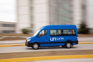 Link Electric Vehicles en Puebla México microbús eléctrico en calle