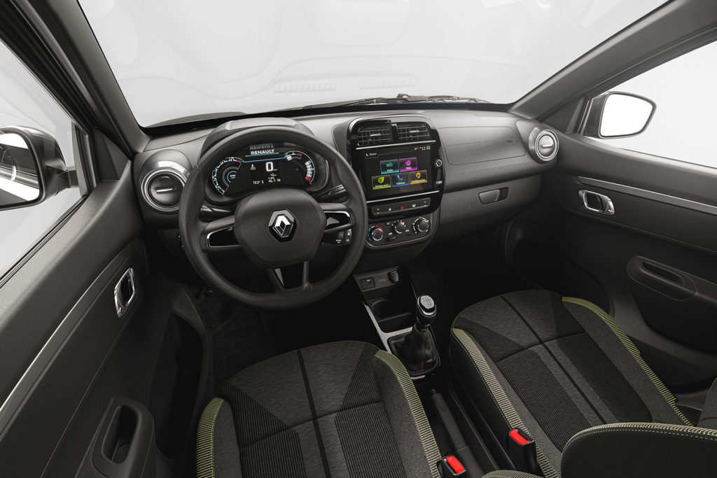 Renault Kwid 2023 nuevos interiores con pantalla más amplia