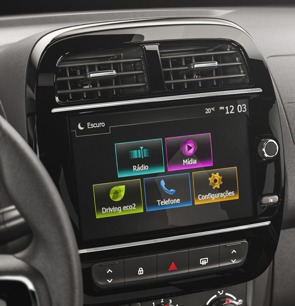 Renault Kwid 2023 pantalla de 8 pulgadas a color con nueva conectividad