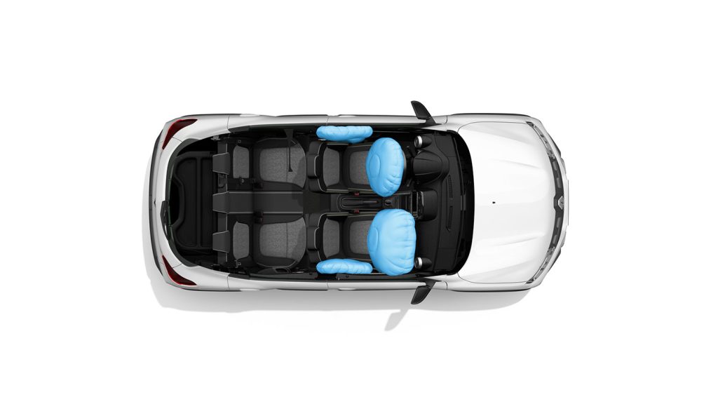 Renault Kwid 2023 bolsas de aire frontales y laterales para conductor y pasajero