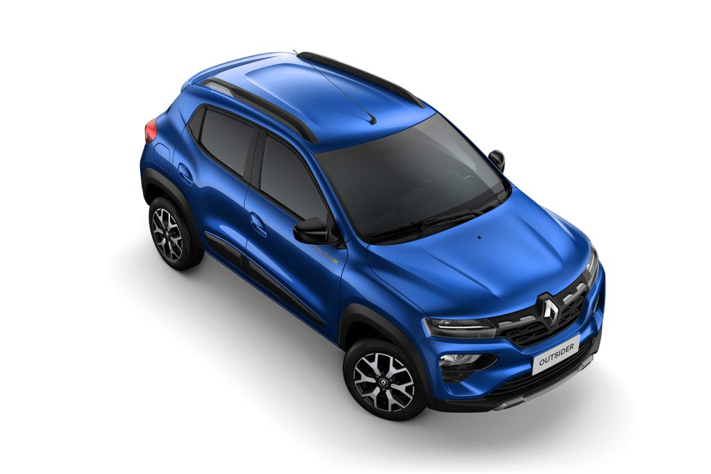 Renault Kwid 2023 llegará a México con nueva imagen - color azul toma aérea de techo