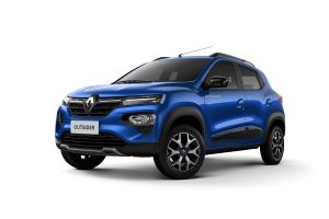 Renault Kwid 2023 llegará a México con nueva imagen - color azul, nuevos rines, nuevos faros LED