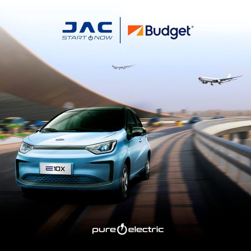 JAC y Budget rent a car ofrecen el E10X auto elétrico en México