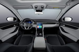 JAC E J7 2022 en México 100% eléctrico - diseño interior
