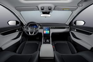 JAC E J7 2022 en México 100% eléctrico - diseño interior