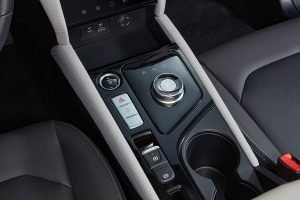 JAC E J7 2022 en México 100% eléctrico - diseño interior consola central