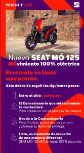 SEAT MÓ eScooter 125 en México proceso de venta