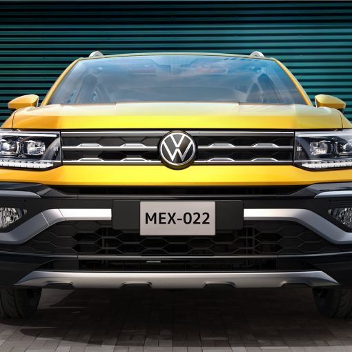 Volkswagen Nuevo T-Cross 2022 en México renovado diseño exterior frontal con faros LED y parrilla