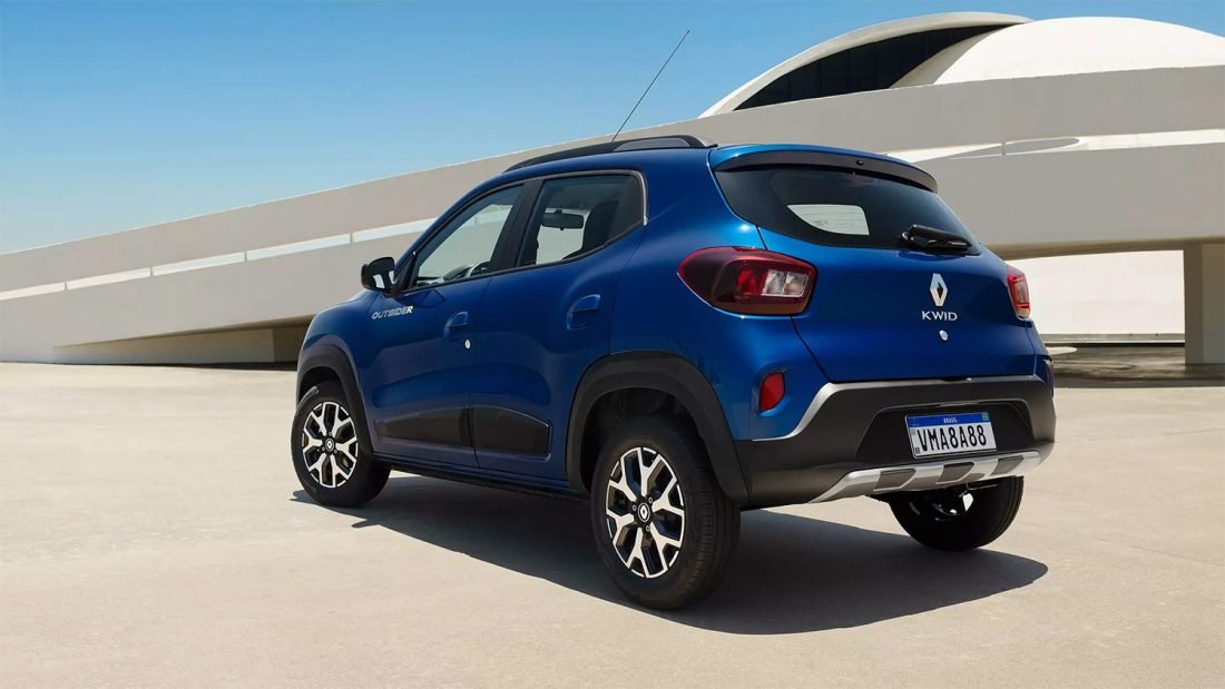 Renault KWID 2023 en México, diseño exterior de su parte posterior con nuevos faros LED