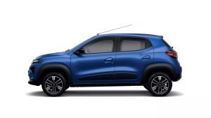 Renault KWID 2023 en México, diseño exterior lateral con rines de aluminio