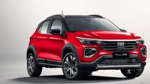 Diseño exterior color rojo bitono del Fiat Pulse 2023 para México