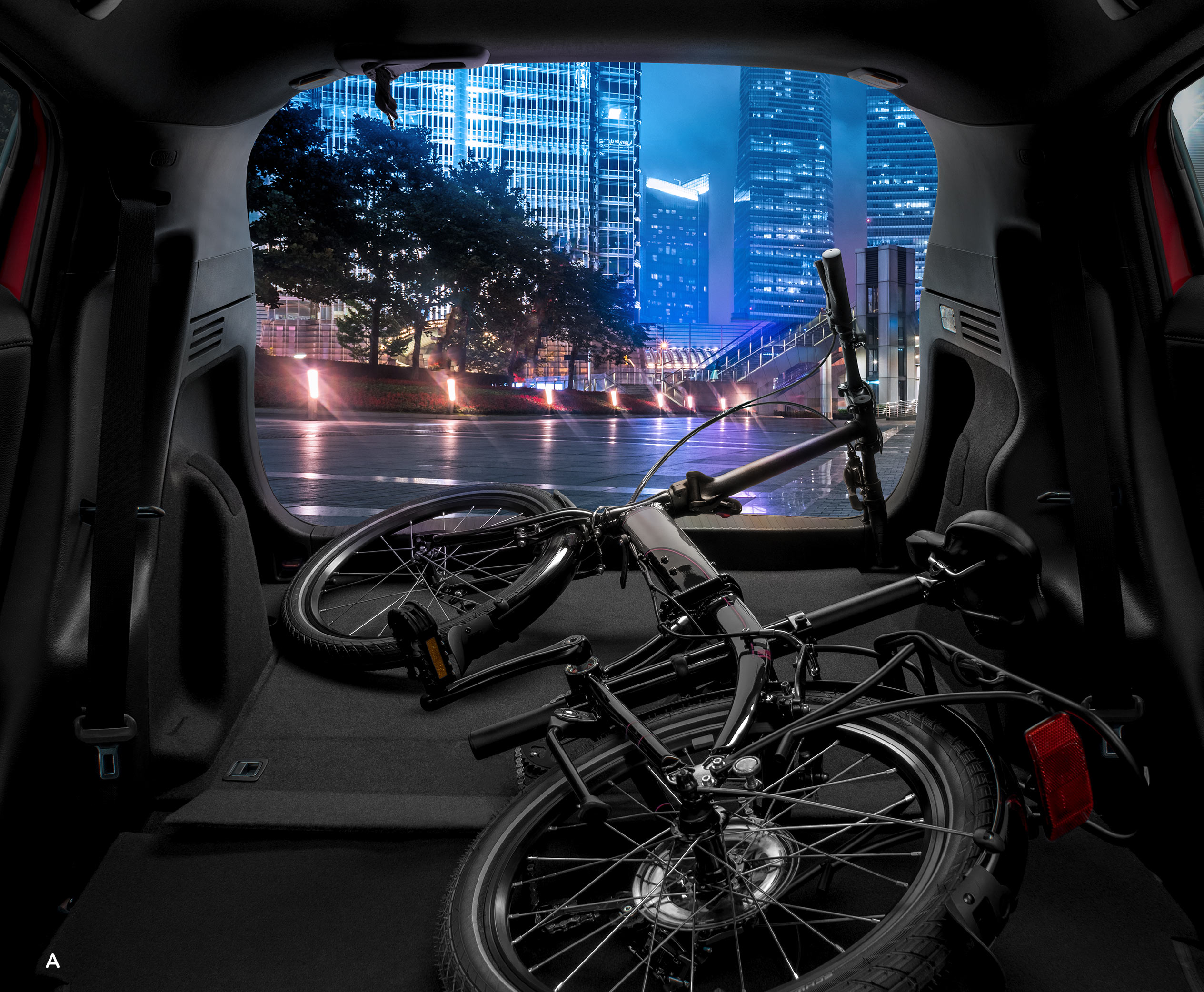 Honda HR-V 2023 en México cajuela con bicicleta
