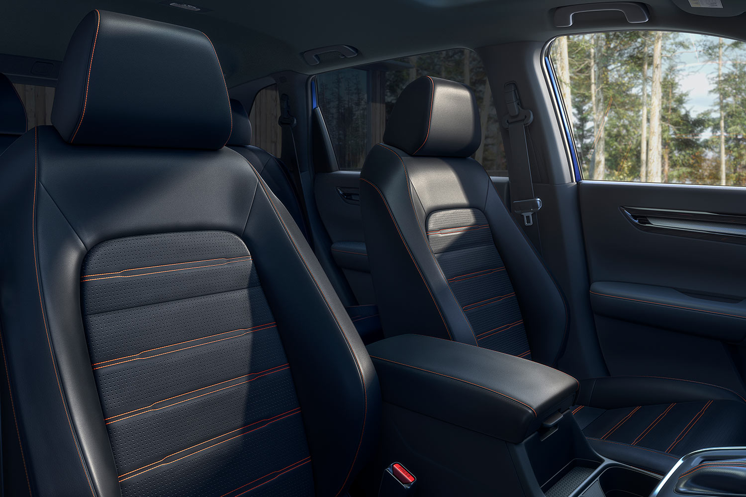 Honda CR-V 2023 pronto en México - diseño interior asientos en piel