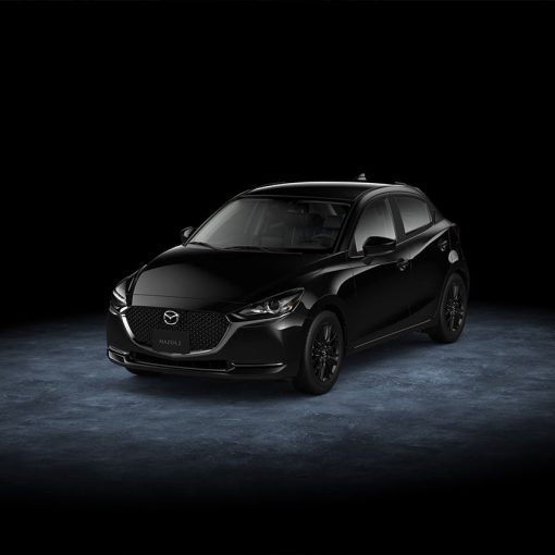 Mazda 2 Hatchback 2023 Carbon Edition MHEV en México diseño exterior frente