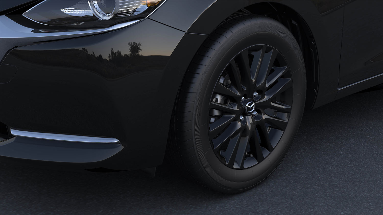 Mazda 2 Hatchback 2023 Carbon Edition MHEV en México diseño exterior de rines en color negro