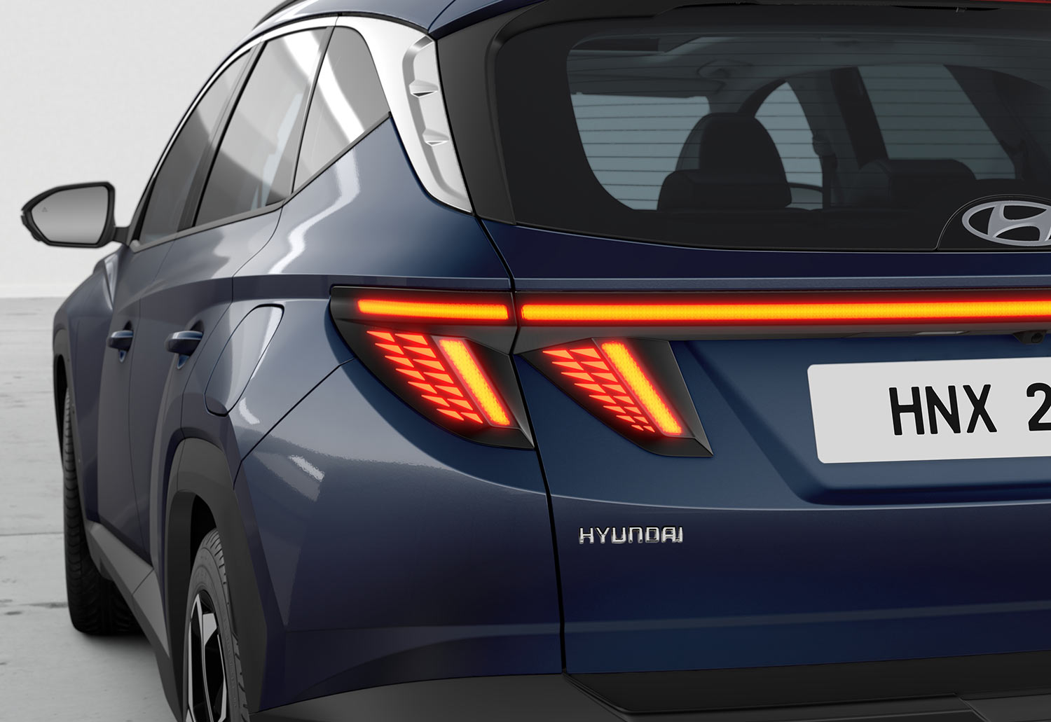 Hyundai Tucson Híbrida 2023 en México - diseño exterior trasero faros LED