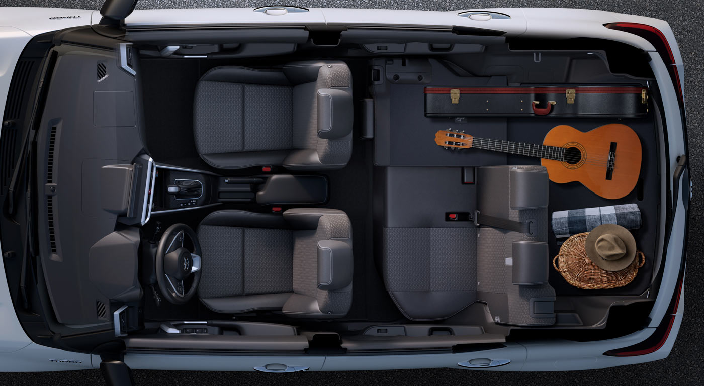 Toyota Raize 2023 en México interiores amplios con amplia capacidad y asientos abatibles