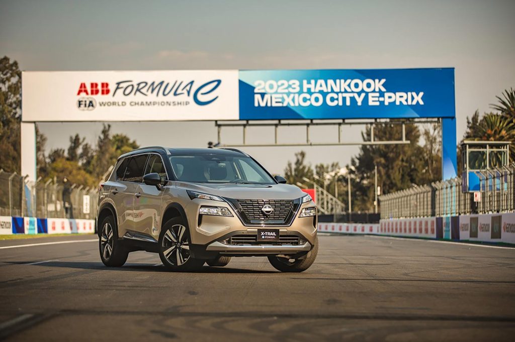 Nissan X-Trail e-Power 2023 en México, en la Fórmula E 2023 en el Autódromo Hermanos Rodríguez
