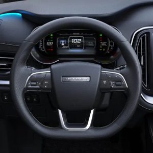Jetour X70 Plus 2023 en México interiores - volante con controles, panel de instrumentos digital