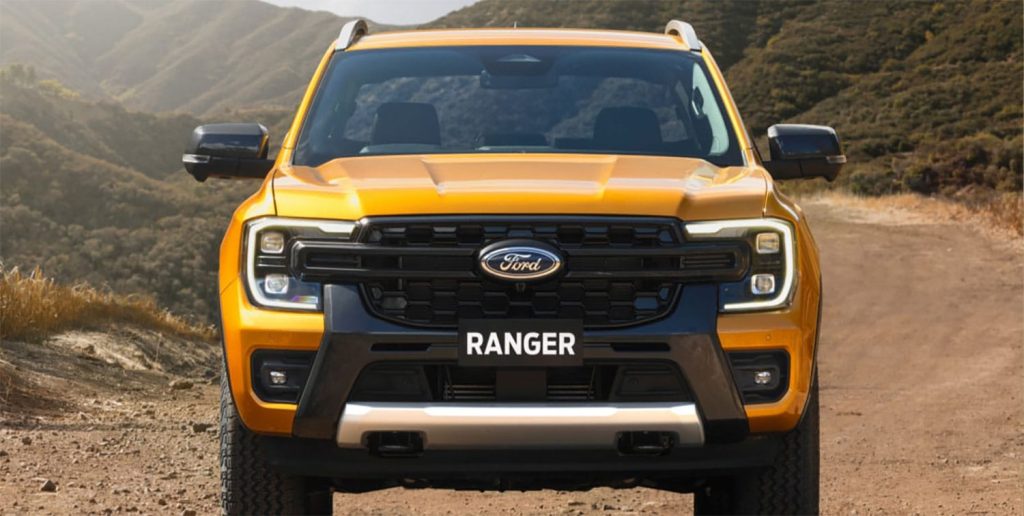 Ford Ranger 2023 en México - diseño exterior nuevo frente con parrilla y faros LED