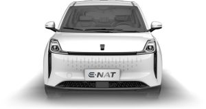 SEV E-Nat 2023 en México 100% eléctrico color blanco - diseño frontal