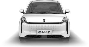 SEV E-Nat 2023 en México 100% eléctrico color blanco - diseño frontal