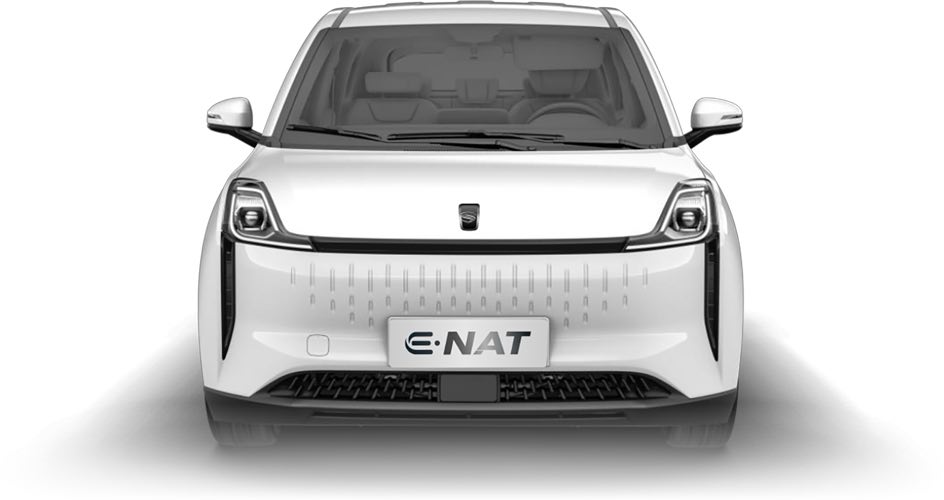 SEV E-Nat 2023 en México 100% eléctrico color blanco - diseño frontal