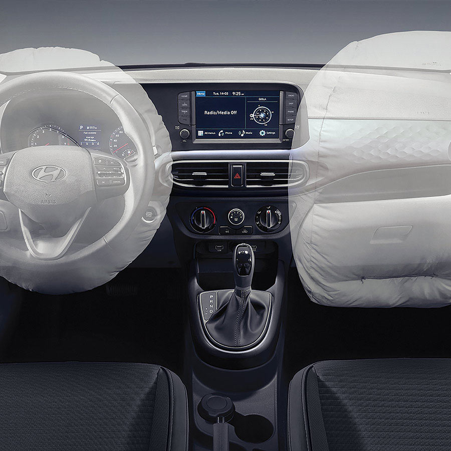Hyundai Grand i10 sedán 2024 en México - seguridad con 6 bolsas de aire