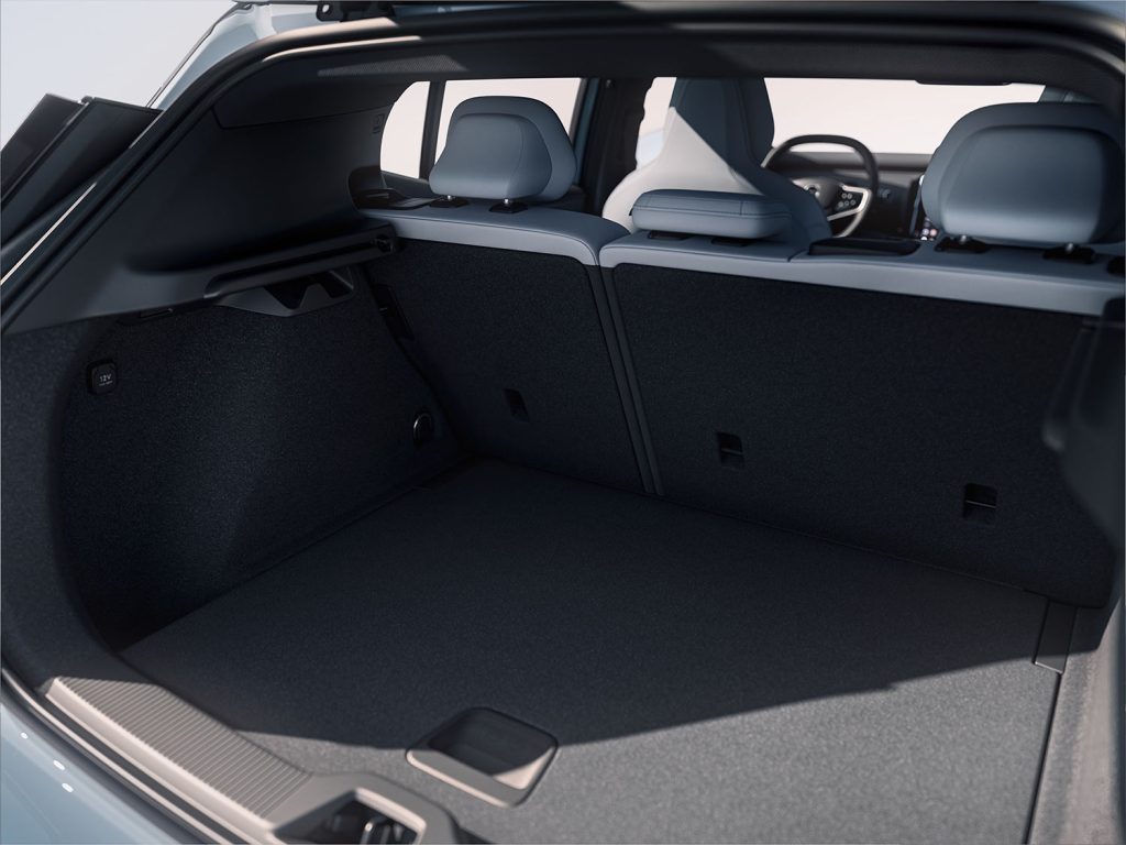 Volvo EX30 2024 pronto en México - interiores: cajuela espaciosa