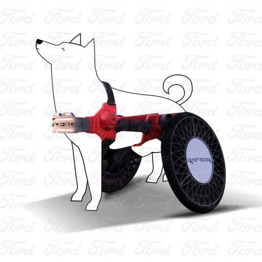 Ford P-Raptor la sillita para mascotas con movilidad limitada