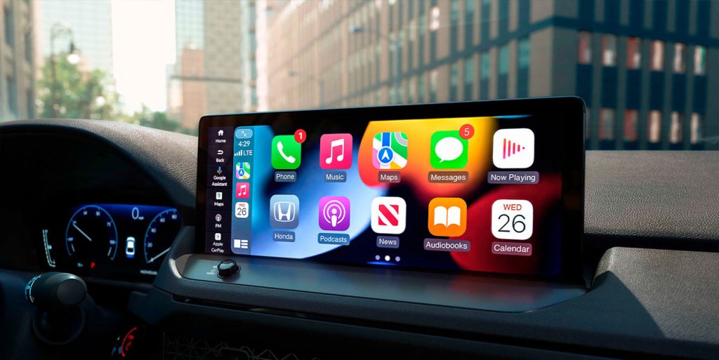 Honda Accord 2023 en México pantalla con Apple CarPlay y Android Auto inalámbricos