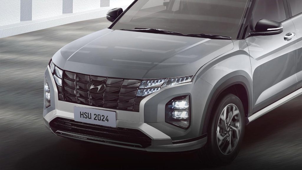 Hyundai Creta 2024 en México - diseño exterior - nuevo frente y parrilla amplia con faros LED