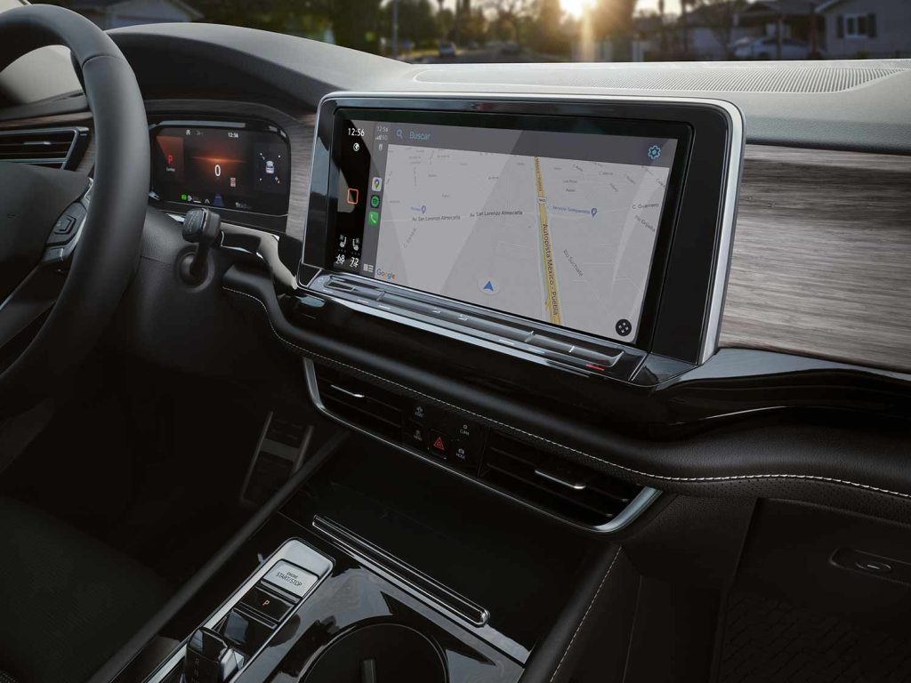 Volkswagen Teramont 2024 en México - diseño interior, con pantalla con navegación