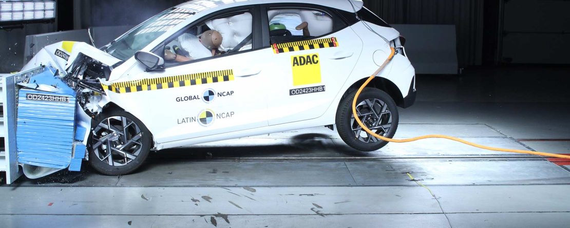Hyundai HB20 prueba de seguridad Latin NCAP - choque frontal o impacto frontal
