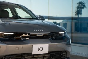 Kia K3 Sedán 2024 en México - Exterior, parte frontal, parrilla frontal y faros LED