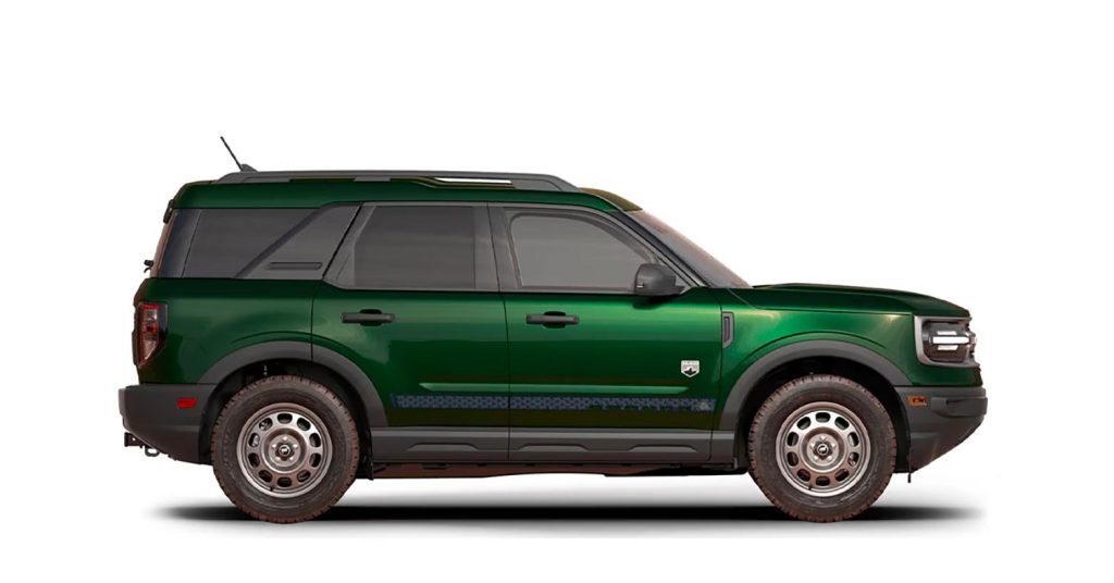 Ford Bronco Sport Black Diamond 2023 en México - diseño exterior color verde, lateral