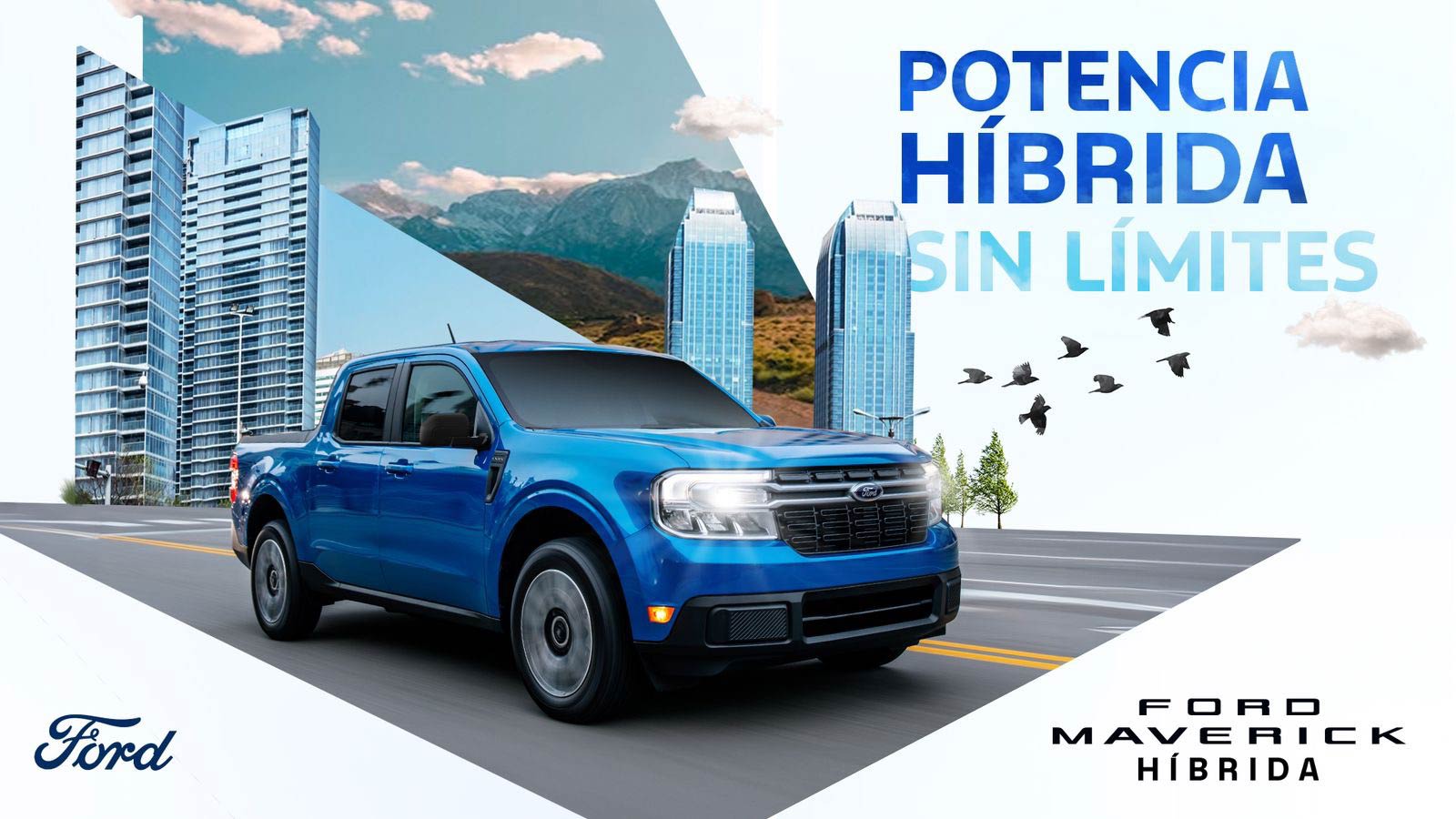 Ford Maverick Híbrida 2024 en México - póster